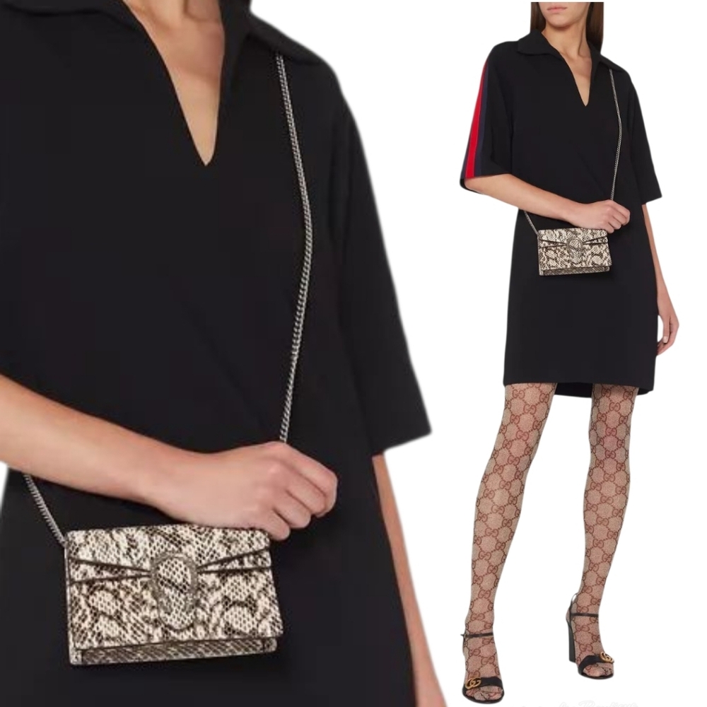 NEW! Exotic Gucci RARE DIONYSUS SNAKESKIN MINI SHOULDER BAG